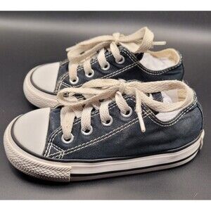 Converse Infant Size 7 (18-30 months suggested) Black Shoes Sneakers